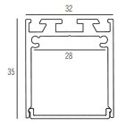 Donolux L18506RAL9003