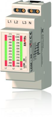 Zamel Указатель уровня напряжения 3Ф 195-245VAC IP20 на DIN рейку (LDM-30) Zamel Указатель уровня напряжения 3Ф 195-245VAC IP20 на DIN рейку (LDM-30)
