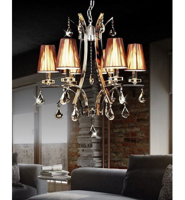 Светильник Lumina Deco LDP 66247-6 BR+CHR