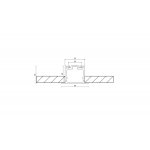 Алюминиевый профиль Design LED LE 4932, 2500 мм, анодированный LE.4932-R