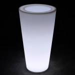 Кашпо белый 220В СONE 270х410х750 мм