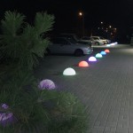 Полусфера RGB 220В GARDA 600х300 мм