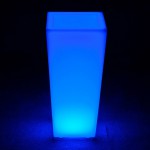 Кашпо-конус RGB 220В QUADRUM 250х250х560 мм