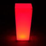 Кашпо-конус RGB 220В QUADRUM 250х250х560 мм