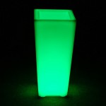 Кашпо-конус RGB 220В QUADRUM 400х400х900 мм