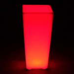 Кашпо-конус RGB 220В QUADRUM 400х400х900 мм