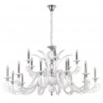 Люстра Crystal lux LETISIA SP12+6 WHITE 2180/318