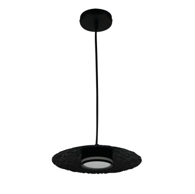 100157 Люстра ACCIA 1х12W GX53 ЧЕРНЫЙ/ПРОЗРАЧНЫЙ