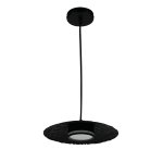 100157 Люстра ACCIA 1х12W GX53 ЧЕРНЫЙ/ПРОЗРАЧНЫЙ