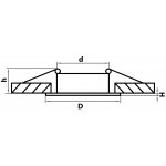 Светильник точечный встраиваемый декоративный под заменяемые галогенные или LED лампы Levigo Lightstar 010017