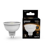 Лампа Gauss MR16 5W 500lm 3000K GU5.3 LED 1/10/100