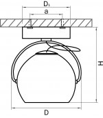Светильник точечный накладной Lightstar 110566 Fabi