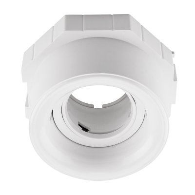 112000 Рамка (светильник) CLICK-CLACK скрытого монтажа лампочек и LED модулей MR16 в натяжной потолок ANELLO БЕЛЫЙ