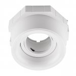112000 Рамка (светильник) CLICK-CLACK скрытого монтажа лампочек и LED модулей MR16 в натяжной потолок ANELLO БЕЛЫЙ