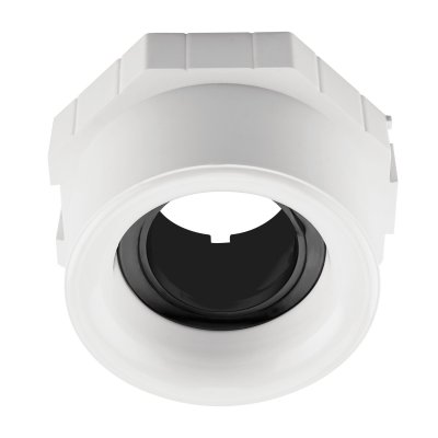 112007 Рамка (светильник) CLICK-CLACK скрытого монтажа лампочек и LED модулей MR16 в натяжной потолок ANELLO БЕЛЫЙ/ЧЕРНЫЙ