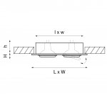 Светильник встраиваемый двойной Lightstar 11612 Singo