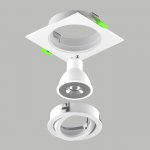011615 Светильник SINGO BASE Quad X1 MR16/GU10 БЕЛЫЙ