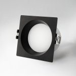 012927 Рамка (светильник) PVC д/LED-модулей 941хх и LED-ламп D50мм PIANO QUAD ЧЕРНЫЙ IP65