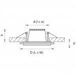 Светильник точечный встраиваемый декоративный со встроенными светодиодами Acri Lightstar 212031