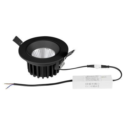 212447IP65 Светильник SOFFI IP65 LED 10W 920LM 38G ЧЕРНЫЙ 3000/4000/6000K IP65