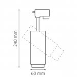 Светильник светодиодный для 1-фазного трека Lightstar 215237 Fuoco