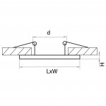Рамка для светильника Lightstar 217516 Intero 16