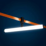 270447 Светильник 48V линейный DUE HERMES 10W 880LM 130G ЧЕРНЫЙ 4000K