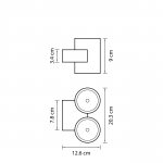 Светильник светодиодный уличный настенный Lightstar 362672 Paro