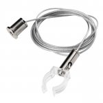 441891 Подвесное крепление (со стопором троса) с клипсой для силиконового профиля D18мм H195мм (1шт)