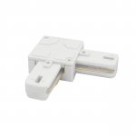 502126-P Соединитель трековый однофазный BARRA L-образный к 50202X-P, 50203X-PБЕЛЫЙ