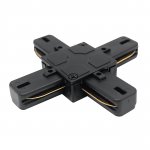 502147-P Соединитель трековый однофазный BARRA X-образный к 50202X-P, 50203X-P ЧЕРНЫЙ