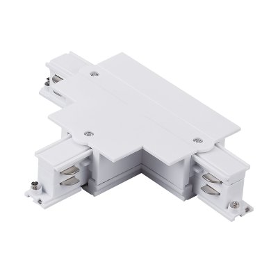503136-RPSL Соединение тройное левое перекидное встраиваемое с подводом питания к треку 5030xx-R QUATTRO БЕЛЫЙ