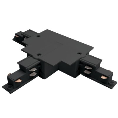 503137-R-DALIL Соединение левое тройное перекидное встраиваемое с подводом питания к треку 5030xx-DALI QUATTRO/DALI/ ЧЕРНЫЙ