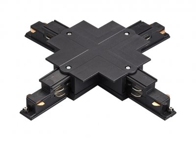 503147-R-DALI Соединение крестовое встраиваемое с подводом питания к треку 5030xx-DALI QUATTRO/DALI/ ЧЕРНЫЙ