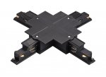 503147-R-DALI Соединение крестовое встраиваемое с подводом питания к треку 5030xx-DALI QUATTRO/DALI/ ЧЕРНЫЙ