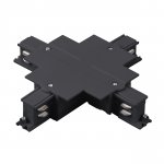 503147-R Соединение крестовое встраиваемое с подводом питания к треку 5030xx-R QUATTRO ЧЕРНЫЙ