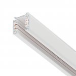 504025-F Трек четырехконтактный 3-фазный стыковочными пазами (плоские медные жилы) QUATTRO, длина 2м, БЕЛЫЙ МАТОВЫЙ