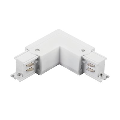 504126-FRPS Соединение угловое перекидное с подводом питания к треку 5040xx-(F)/(R) QUATTRO БЕЛЫЙ