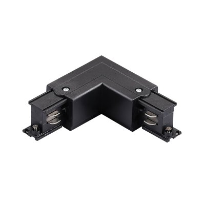 504127-FRPS Соединение угловое перекидное с подводом питания к треку 5040xx-(F)/(R) QUATTRO ЧЕРНЫЙ