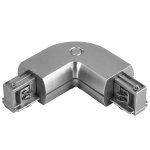 Соединитель L-образный трехфазный серебро Lightstar 504129 Barra