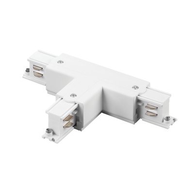 504136-FRPSL Соединение левое тройное перекидное с подводом питания к треку 5040xx-(F)/(R) QUATTRO БЕЛЫЙ