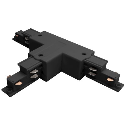 504137-DALIL Соединение левое тройное перекидное с подводом питания к треку 5040xx-DALI QUATTRO/DALI/ ЧЕРНЫЙ