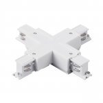 504146-FR Соединение крестовое с подводом питания к треку 5040xx-(F)/(R) QUATTRO БЕЛЫЙ