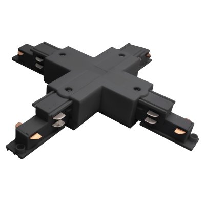 504147-DALI Соединение крестовое с подводом питания к треку 5040xx-DALI QUATTRO/DALI/ ЧЕРНЫЙ