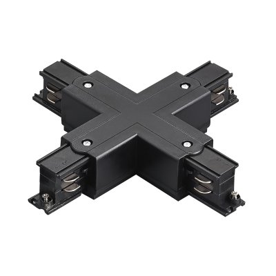 504147-FR Соединение крестовое с подводом питания к треку 5040xx-(F)/(R) QUATTRO ЧЕРНЫЙ