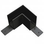 505127-ALU Соединитель горизонтальный TETA PRO L-образный ЧЕРНЫЙ для PRO