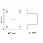 Планка крепежная к треку PRO для монтажа в потолок из гипсокартона Teta Lightstar 505171