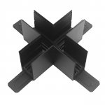 505287-ALU Соединитель TETA PRO Х-образный ЧЕРНЫЙ для PRO