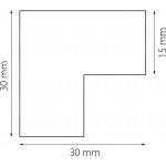 Соединитель L-образный Linea Lightstar 506137