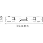 Соединитель трековый однофазный 24V регулируемый гибкий Linea Lightstar 506157